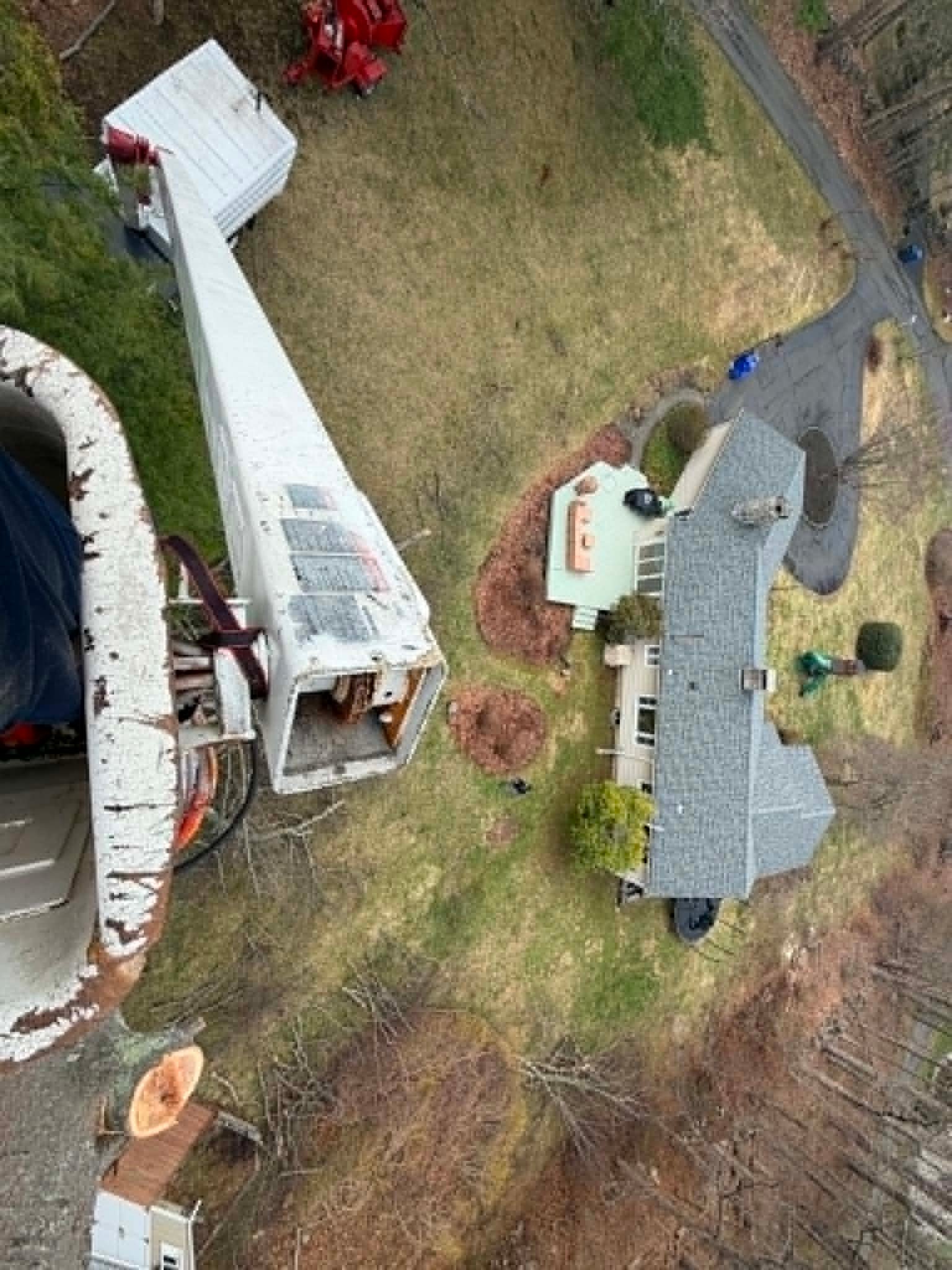 Aerial crane view